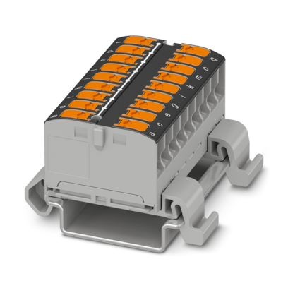 PTVFIX 18X2,5-NS35A BK - Blocco di distribuzione
