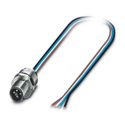 SACC-E-M12MST-4CON-M16/0,5X - Connettore a innesto per apparecchiatura a parete frontale