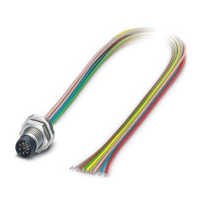 SACC-DSI-M8MS-8CON-M8/0,5 - Connettore a innesto per apparecchiatura parete posteriore