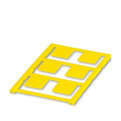 UC-EMLP (22X22) YE CUS - Targhetta in plastica