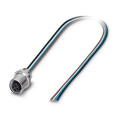 SACC-E-M5FS-4CON-M5/0,5 - Connettore a innesto per apparecchiatura a pannello frontale