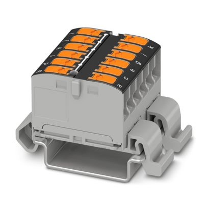 PTVFIX 12X2,5-NS35A BK - Blocco di distribuzione