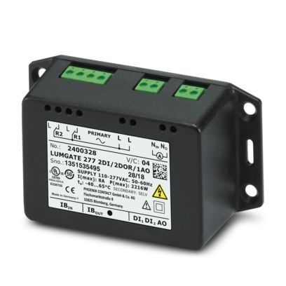 LUMGATE 277 2DI/2DOR/1AO - Dispositivo di controllo luce