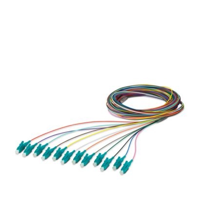 FOC-PT9:LC-OM3/2.5 - Set di pigtail per conduttore in fibra ottica con 12 pigtail