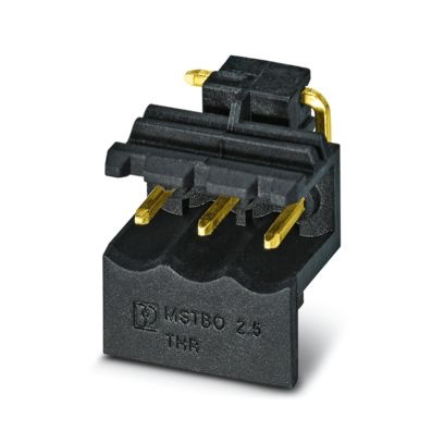 MSTBO 2,5/ 3 G1L THRR44 BK AU - Connettore fisso per circuiti stampati