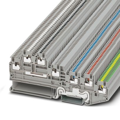 PTIO 1,5/S/5-PE/U-GY/O-WH-BK - Morsetti per sensori/attuatori