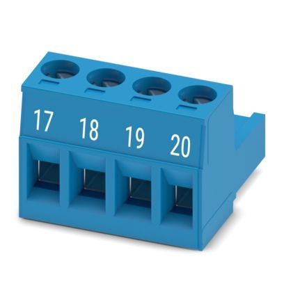 MSTB 2,5/ 4-ST BU BDWH:17-20 - Connettore per circuito stampato