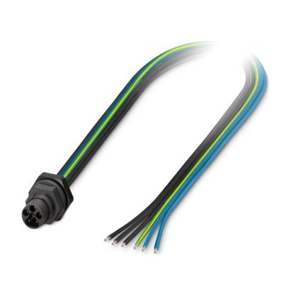 SACC-E-S15MS-5PE-M20/0,25 - Connettore a innesto per apparecchiatura a parete frontale