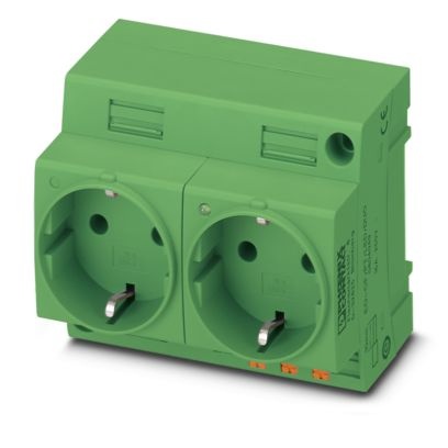 EO-CF/PT/LED/DUO/GN - Presa doppia