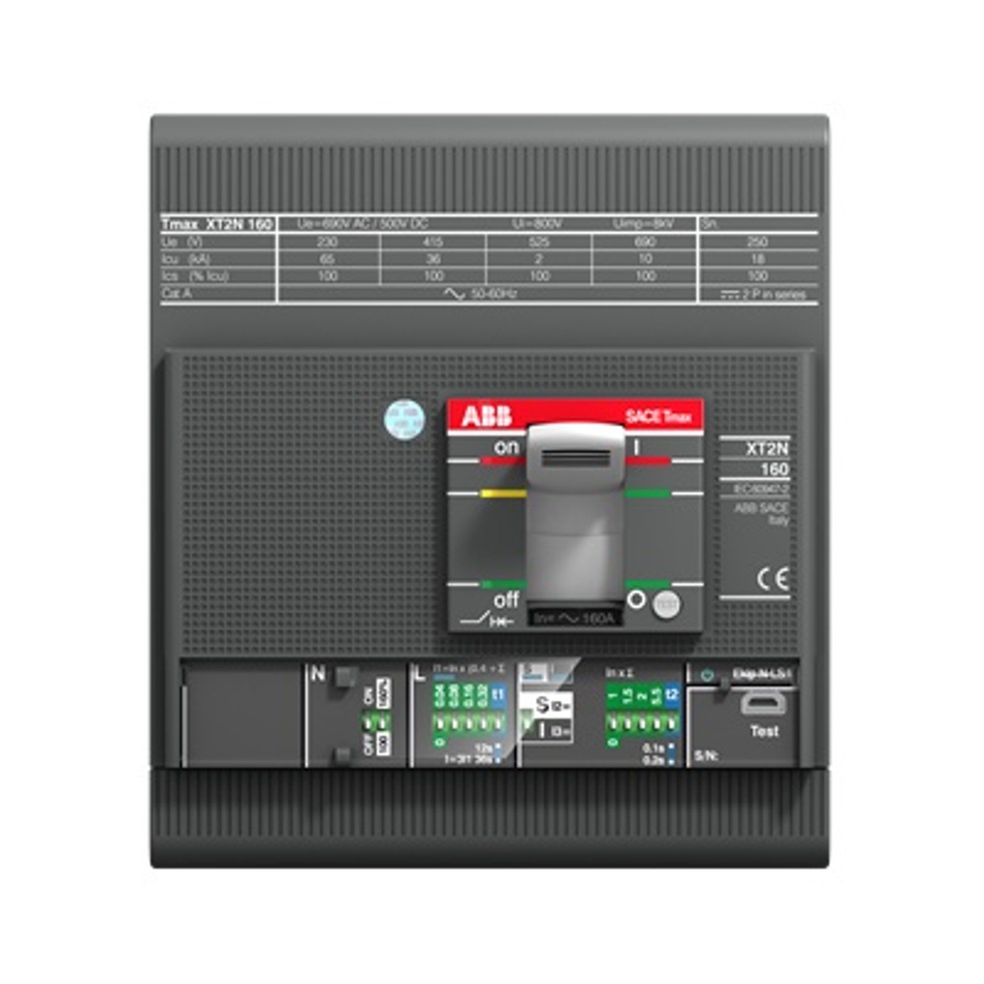 ABB Tmax XT2V 160 Ekip LSI In=63A 4P Interruttore Automatico