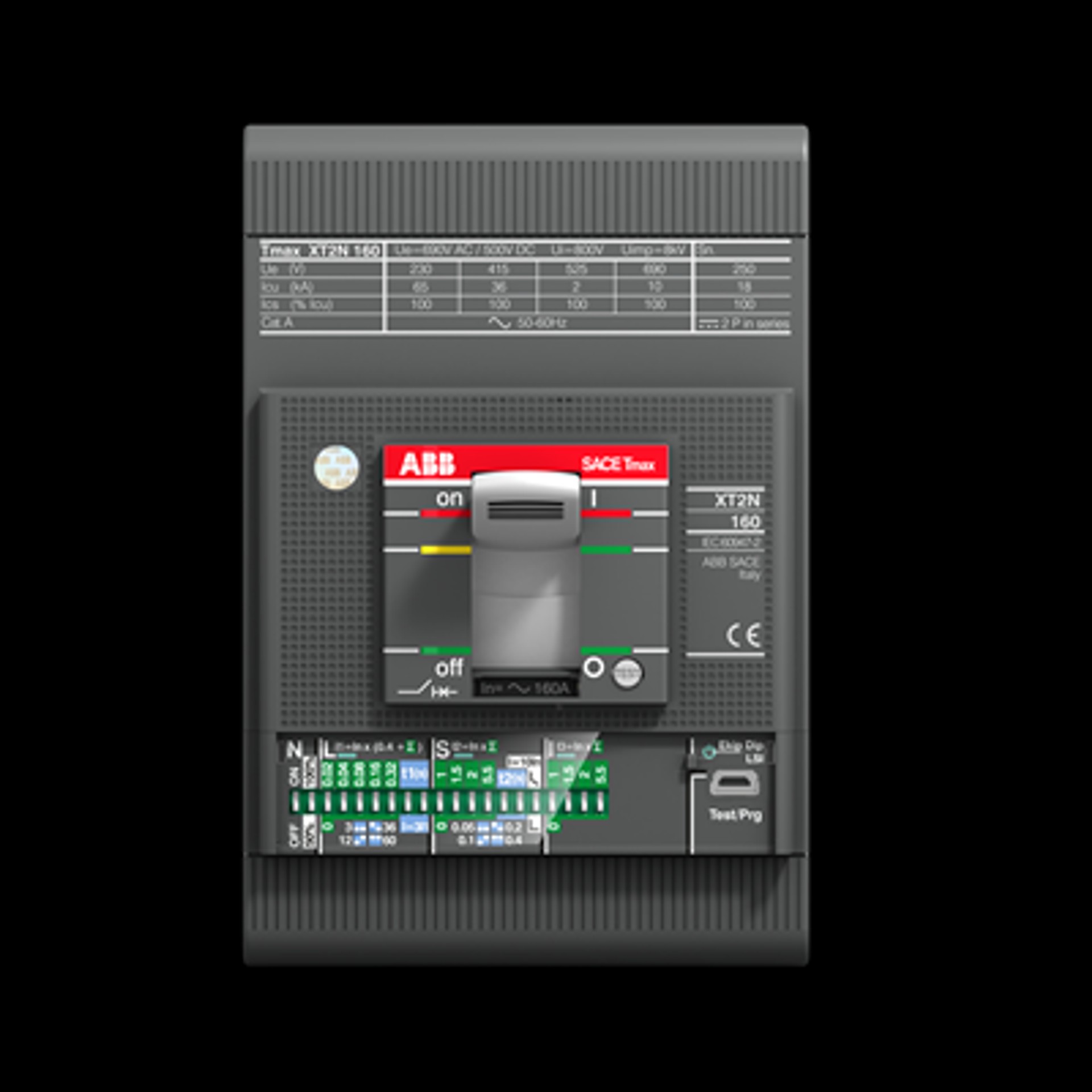 ABB Tmax XT2V 160 Ekip M-I In=32A 3P Interruttore Automatico