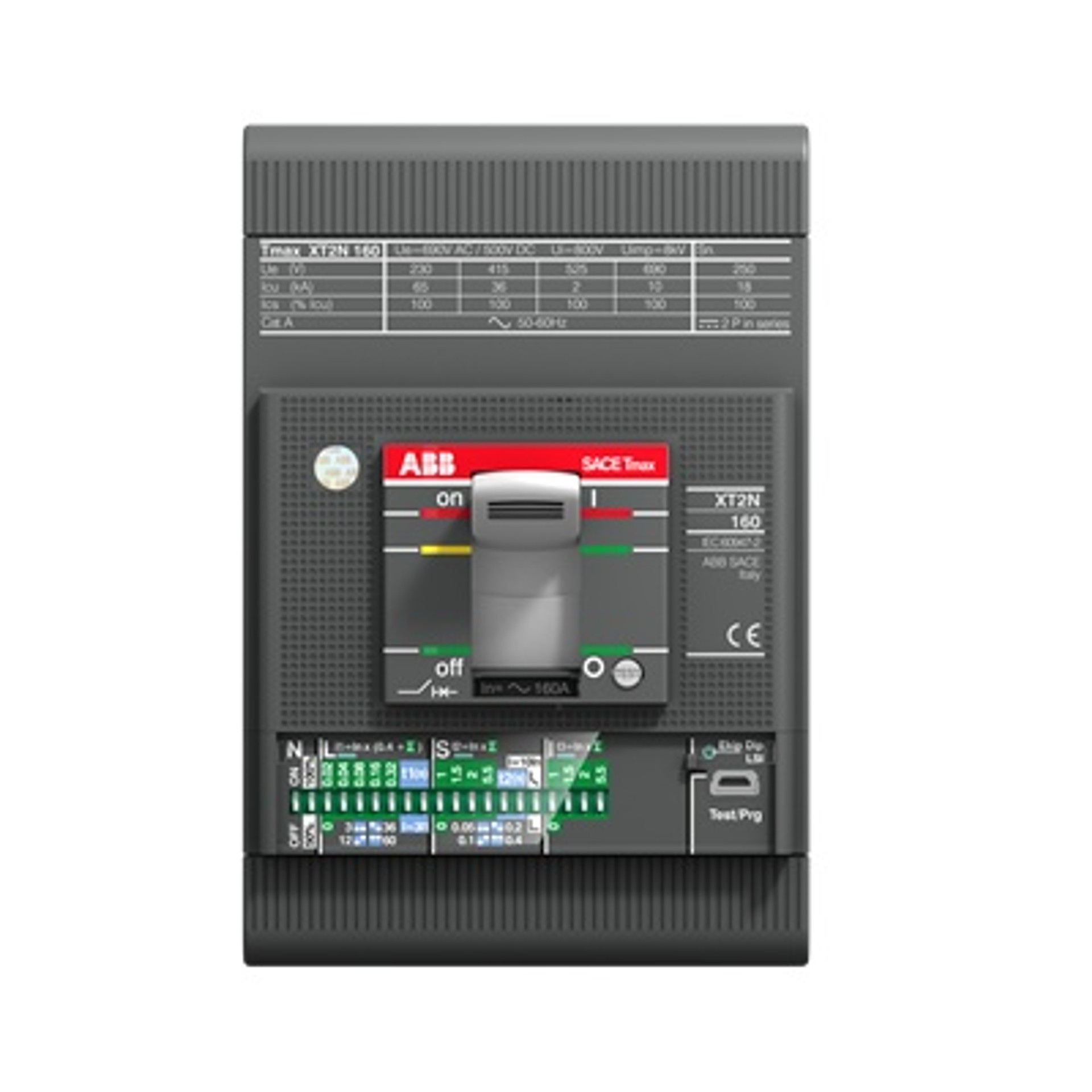 ABB Tmax XT2V 160 Ekip M-I In=100A 3P Interruttore Automatico